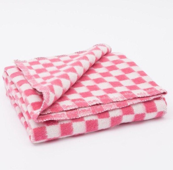 Одеяло байковое размер 90х140 см, МИКС для дев., хл80%, ПАН 20%, 420гр/м