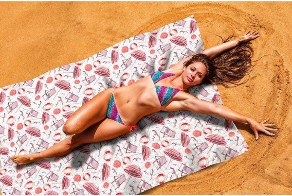Пляжное покрывало «Пляжная романтика», размер 145 × 200 см