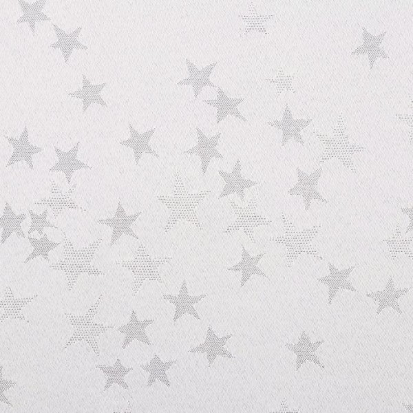 Скатерть Этель "Серебряные звезды" цв.белый, 142*220 +/-3 см, 115 ±10 гр,100% п/э