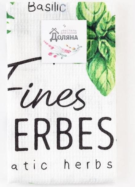 Полотенце кухонное Доляна Fines herbes, 35х60 см, 100% хл, 160г/м2